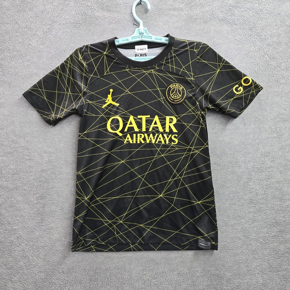 Paris Saint-Germain Women Jersey S Black Embroidered Air Jordan 4th 22/23